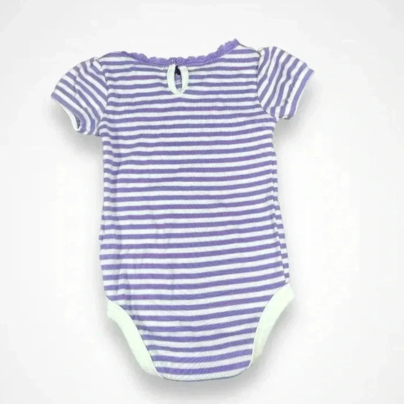4/$20 Joe Fresh  Purple Striped Onesie - Picture 3 of 4